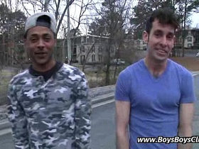 Interracial gay bareback porn video 02