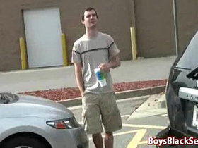 Interracial hardcore gay bareback fucking 05