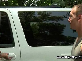 Interracial gay bareback porn video 11