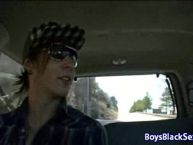 Interracial hardcore bareback gay sex video 09