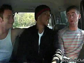 Gay interracial hardcore sex video from blacksonboys 07