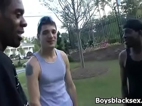 Blacks on boys - interracial hardcore bareback fuck movie 19