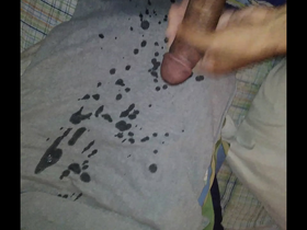 Stroking my bbc and cumming