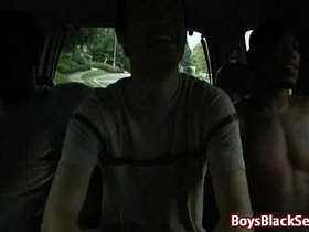 Interracial hardcore gay bareback sex video 05
