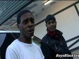 Blacksonboys - interracial bareback hardcore gay fuck video 22
